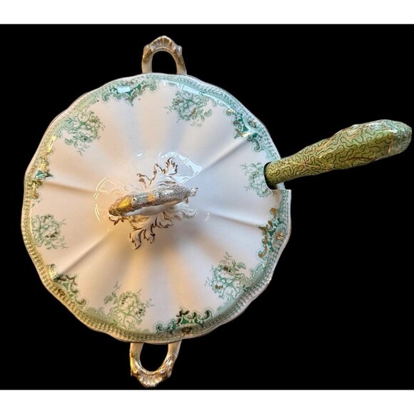 VTG Johnson Bros Covered Dish  China with Serving Ladle England - Picture 9 of 16